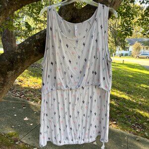 Latched Mama Active Nursing Tank in Cactus (Maternity or Nursing Friendly)